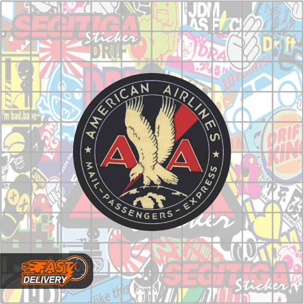 

Sticker American Airlines Ukuran 5 x 5 Cm