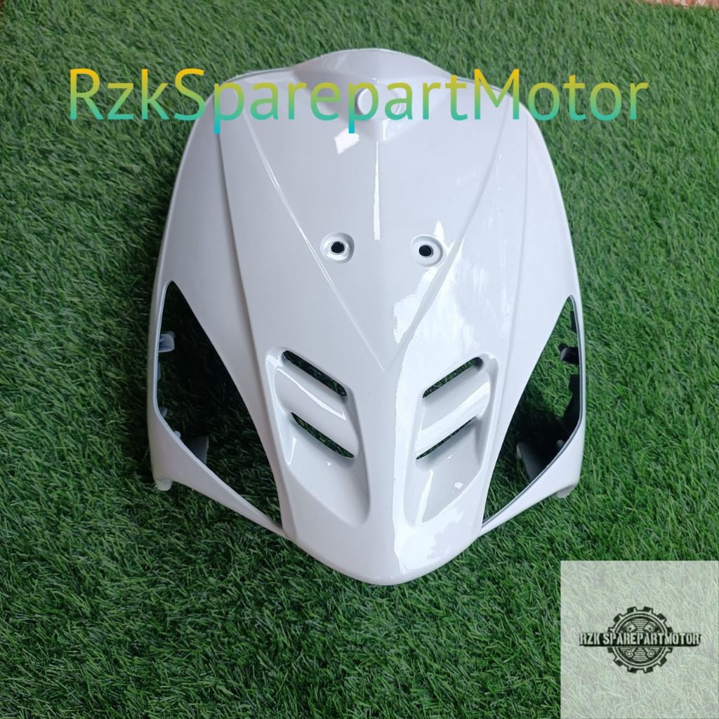 Cover tameng dasi depan mio sporty lama putih/tameng mio sporty putih 2004 2005