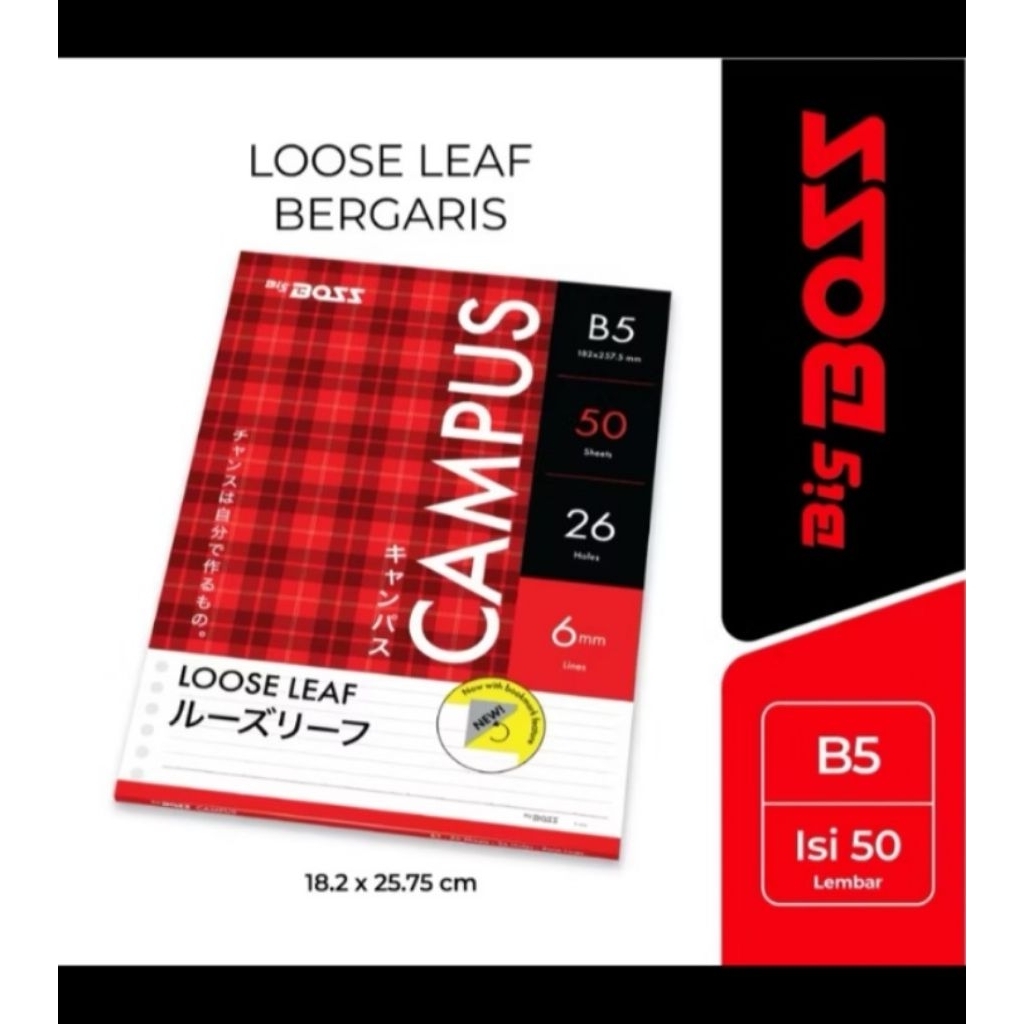 

Loose Leaf Bergaris B5 isi 50 lembar