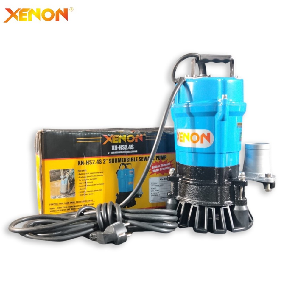 SUBMERSIBLE WATER PUMP- XENON MESIN POMPA CELUP AIR KOTOR XN-HS2.4S 2" 8 M