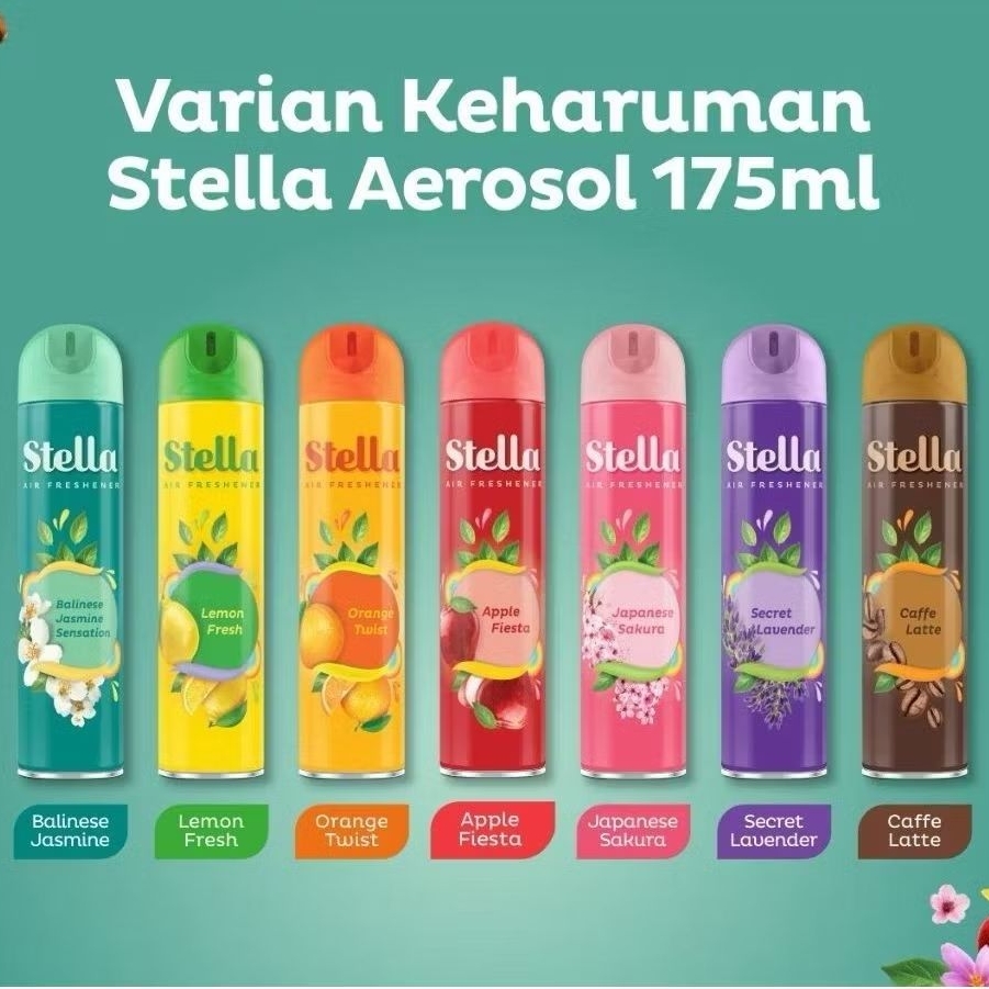 Stella Pengharum ruangan Aerosol 175Ml/Pengharum ruangan semprot