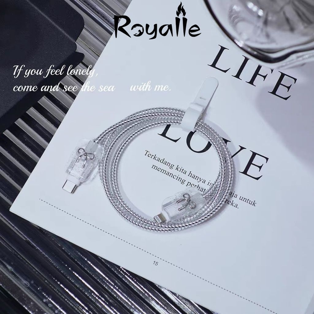 ROYALLE - (4 in 1) Pelindung Kabel Charger Micro USB+Type-C dan Type-C+Type-C Pelindung Kabel Data K