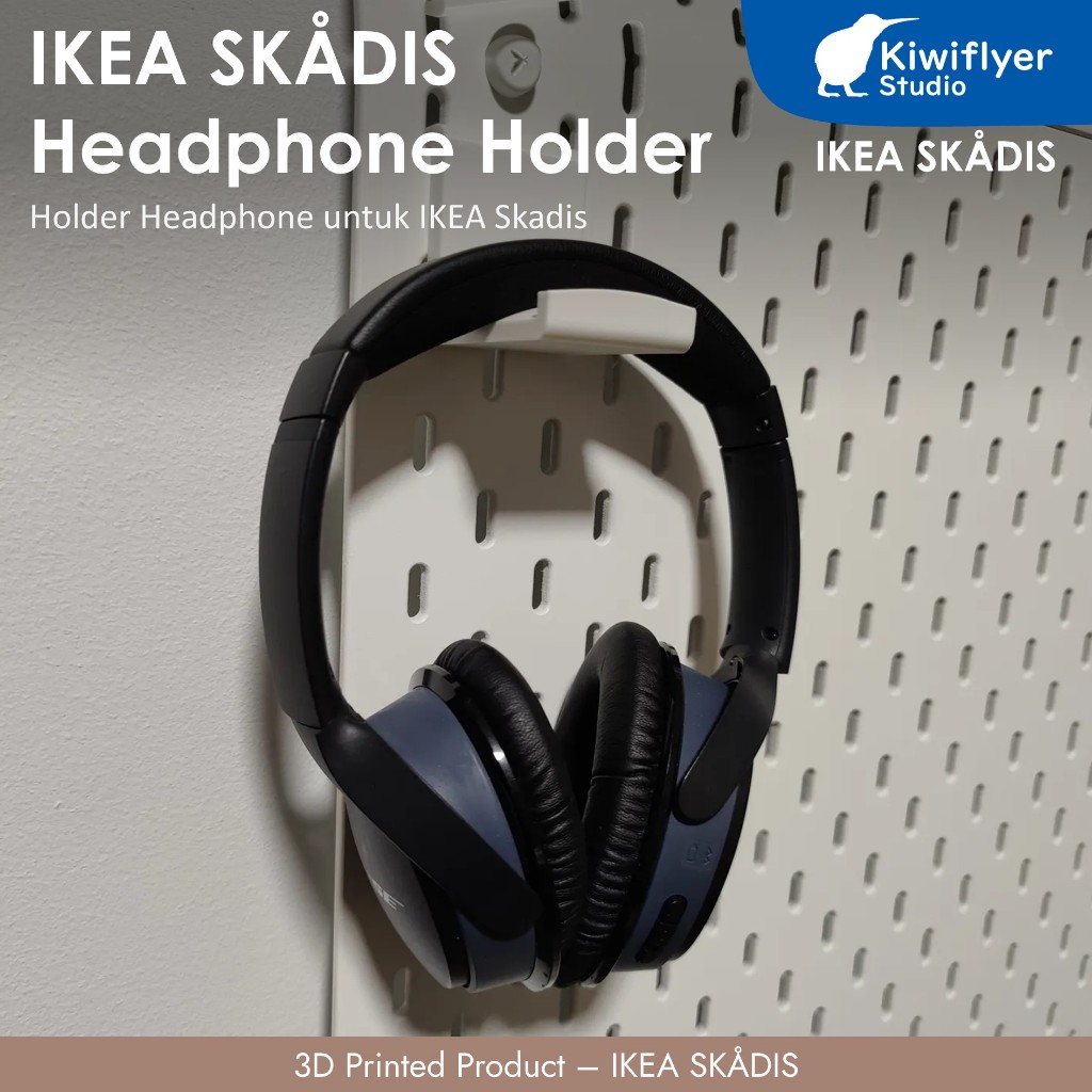 IKEA Skadis Headphone Holder - Holder Headphone untuk IKEA Skadis