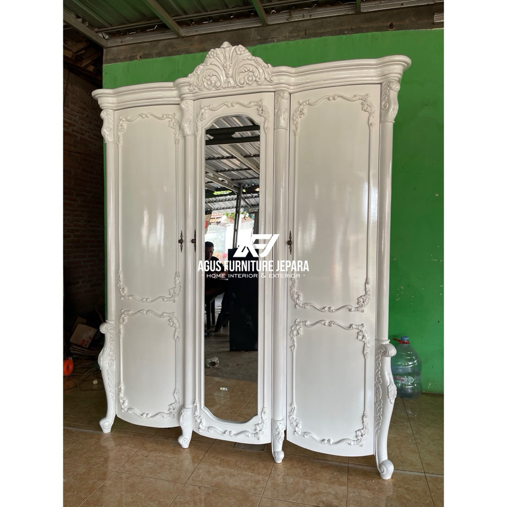 LEMARI PAKAIAN LUXURY TURKEY PINTU 3 DUCO