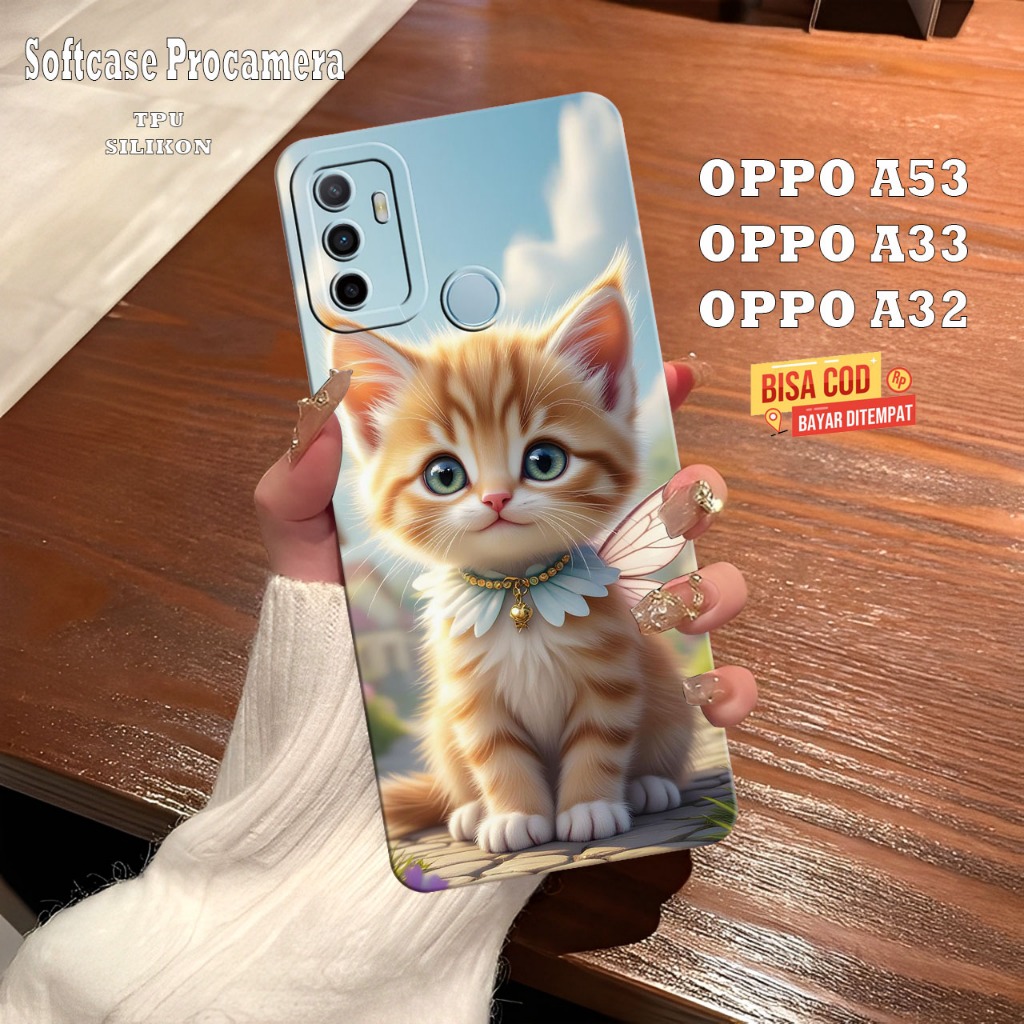 Soft Case Oppo A53 - A33 - A32 - A31 - Softcase Procamera Fashion Case Silikon Tpu Lentur Motif Kuci