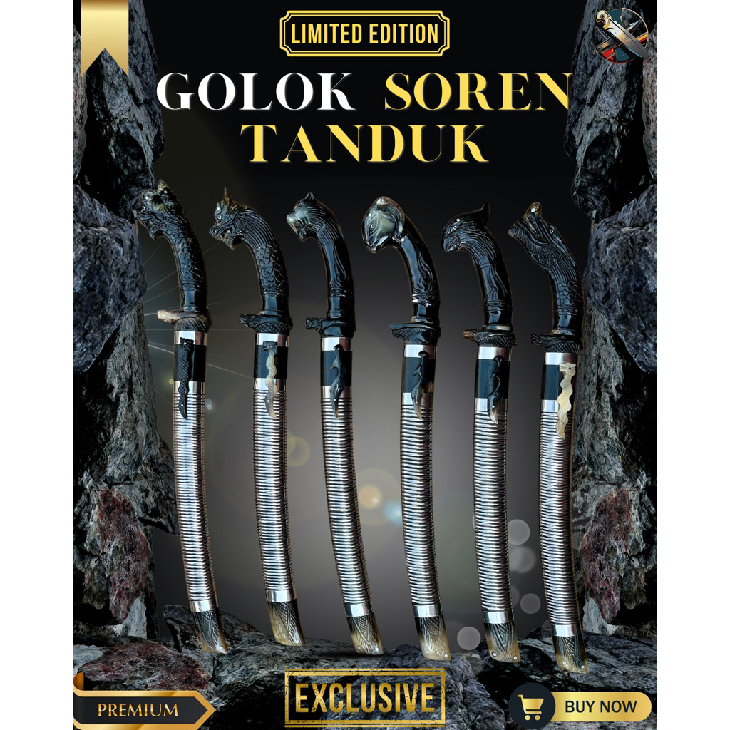 [BILAH_PISAU] GOLOK KEBUN SOREN TANDUK GOLOK BAJA SUPER TAJAM Bahan Baja Per SUP9 Asli Original