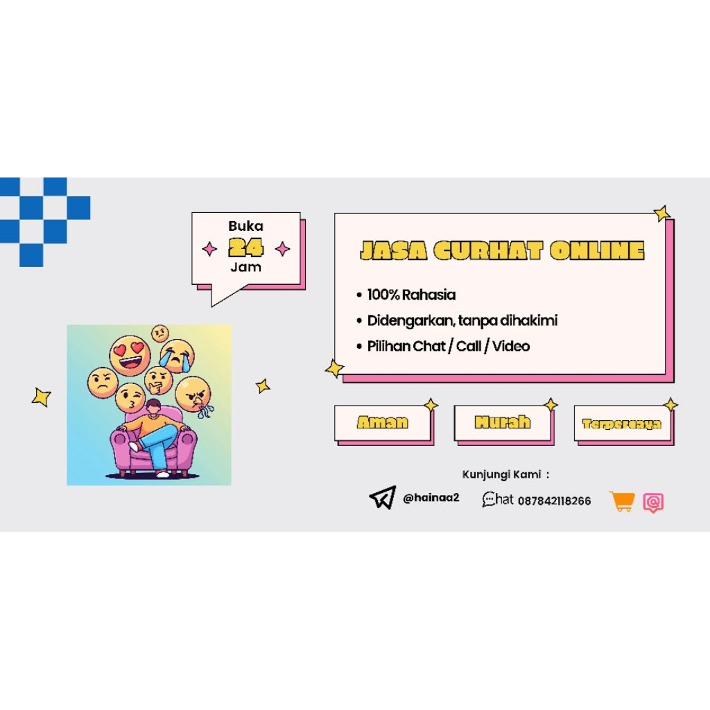 Jasa Curhat Online 100% Terpercaya
