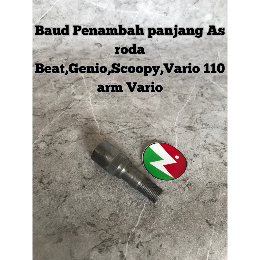 Baud sambungan as roda belakang beat scoopy genio vario 110 pnp arm varip dan skywave/baud penambah 