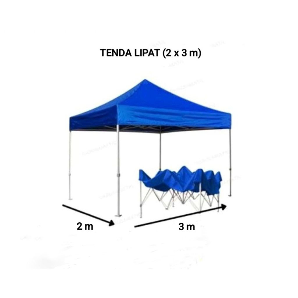 Tenda Lipat 2x3 m / 3x2 m
