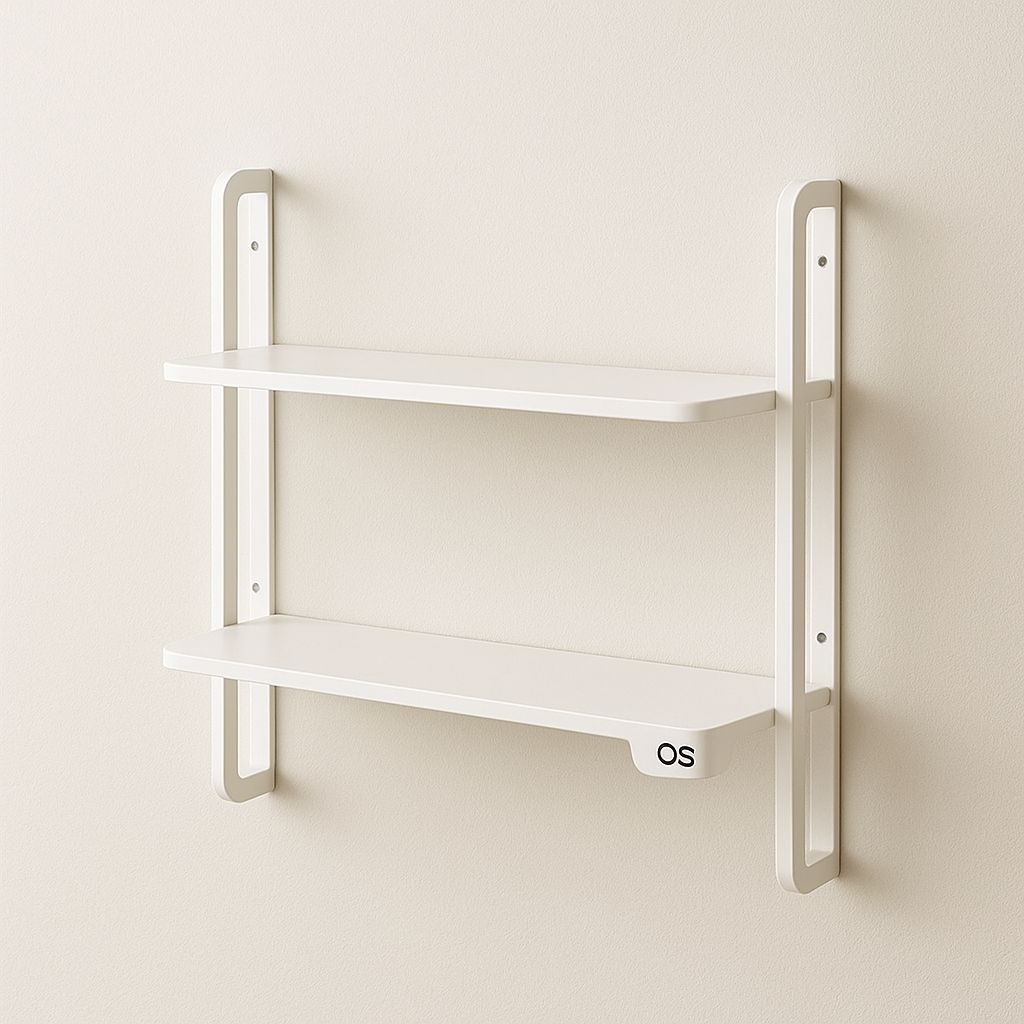 furniture rak tempel dinding minimalis 3 sekat