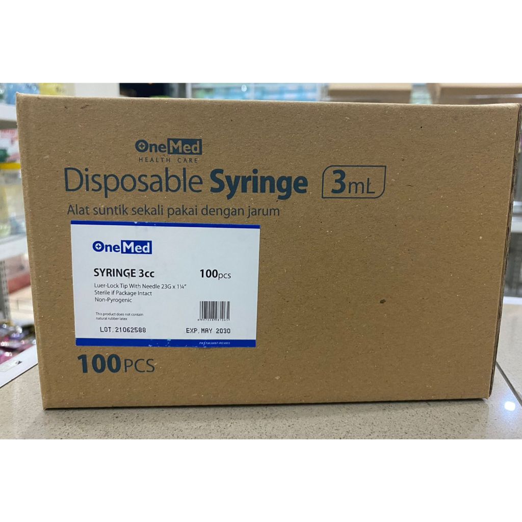ONEMED - Spuit 3cc BOX | Disposable Syringe 3ml