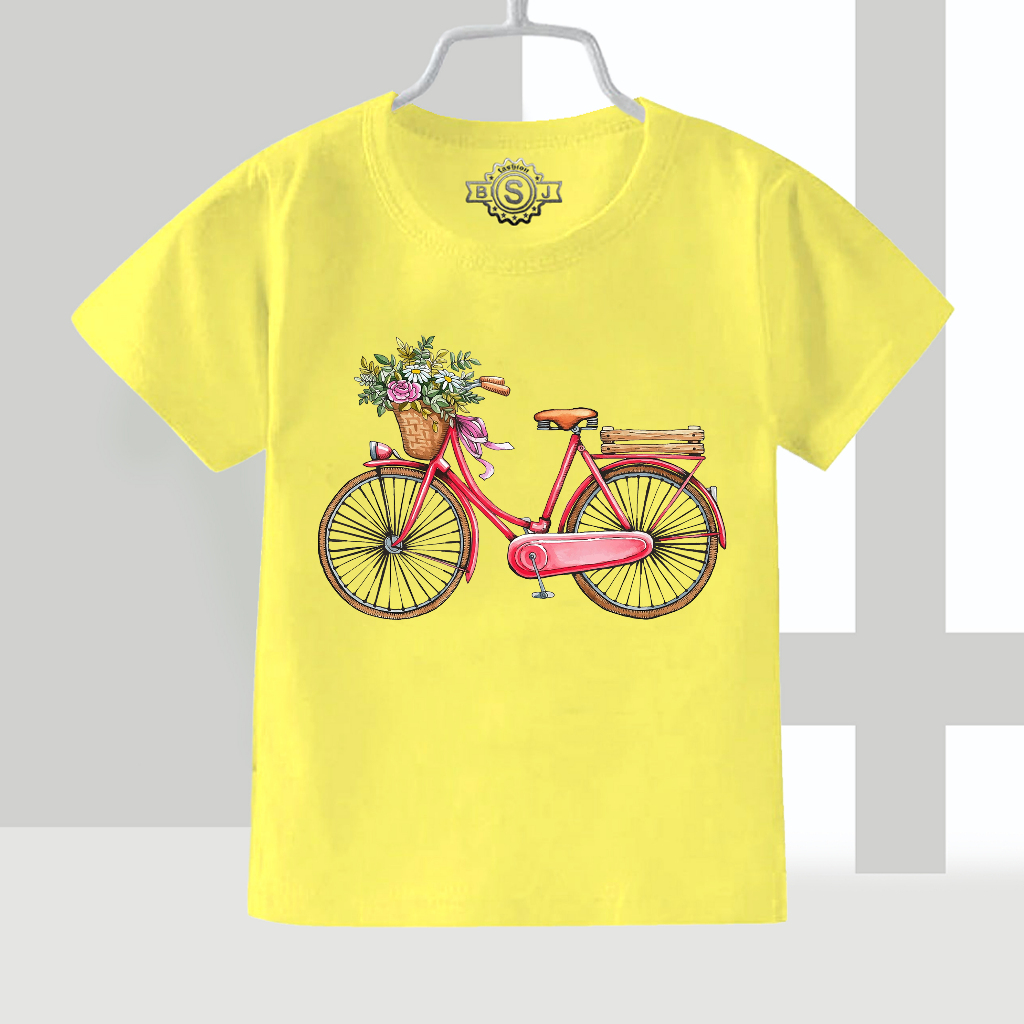 Kaos Anak 1-9 Tahun Motif Sepeda