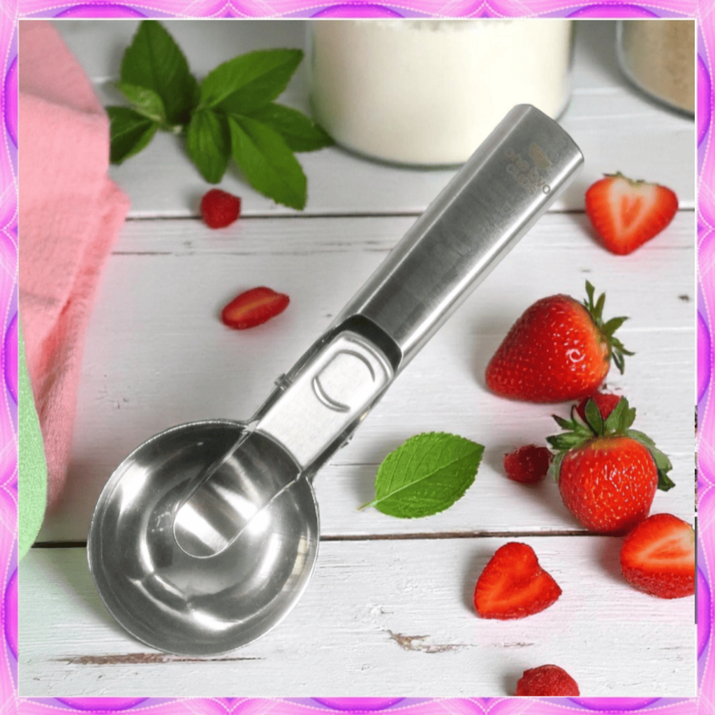 Sendok Sekop Es Krim Sekop Ice Cream Scoop Stainless Steel Premium Sendok Takar Es Krim