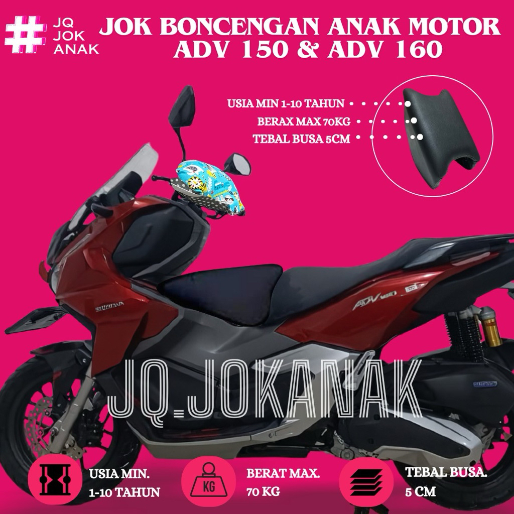 Jok Motor Anak Boncengan Depan ADV Kursi Dudukan Portable Matic