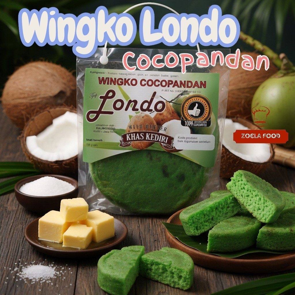 

Wingko babat WINGKO LONDO khas Kediri rasa COCO PANDAN