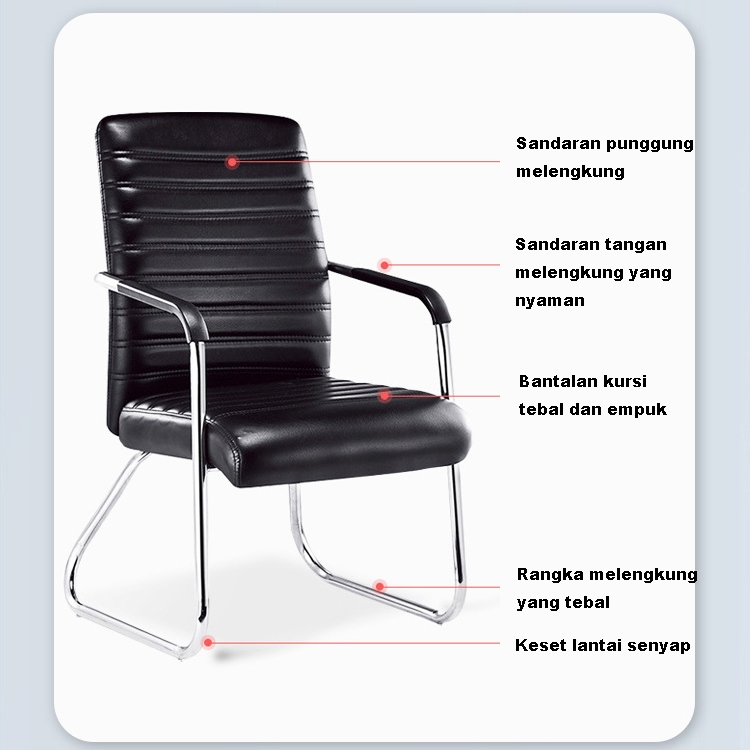 Kursi Meja Kerja Kantor Sekolah Desain Modern Warna Hitam Semua Varian Pilihan Lengkap
