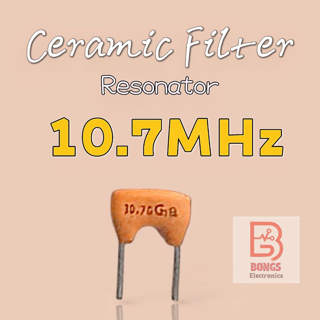 10.7Mhz/10.7G 2Pin Keramik Filter Penguat IF Radio FM