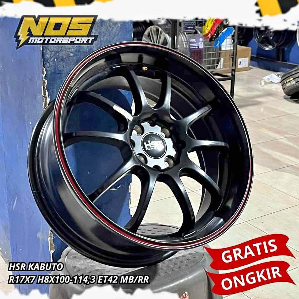 Velg untuk mobil kijang lgx , raize , rocky , alvez , ring 17 type  Hsr kabuto r17