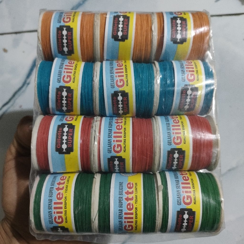 (snap putih) Gelasan layangan 1 pack isi 12 pcs