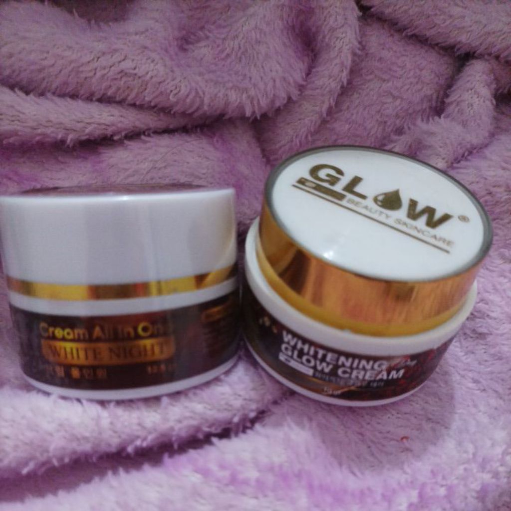 cream siang dan malam al maxi glow Cream Wajah Al maxi glow sepasang cream Kosmetik Wajah Makeup Vir