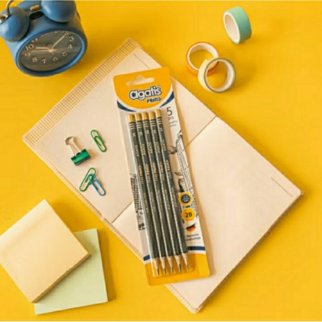 

AGATIS Prime - Pensil Tulis 2B Green Blister isi 5