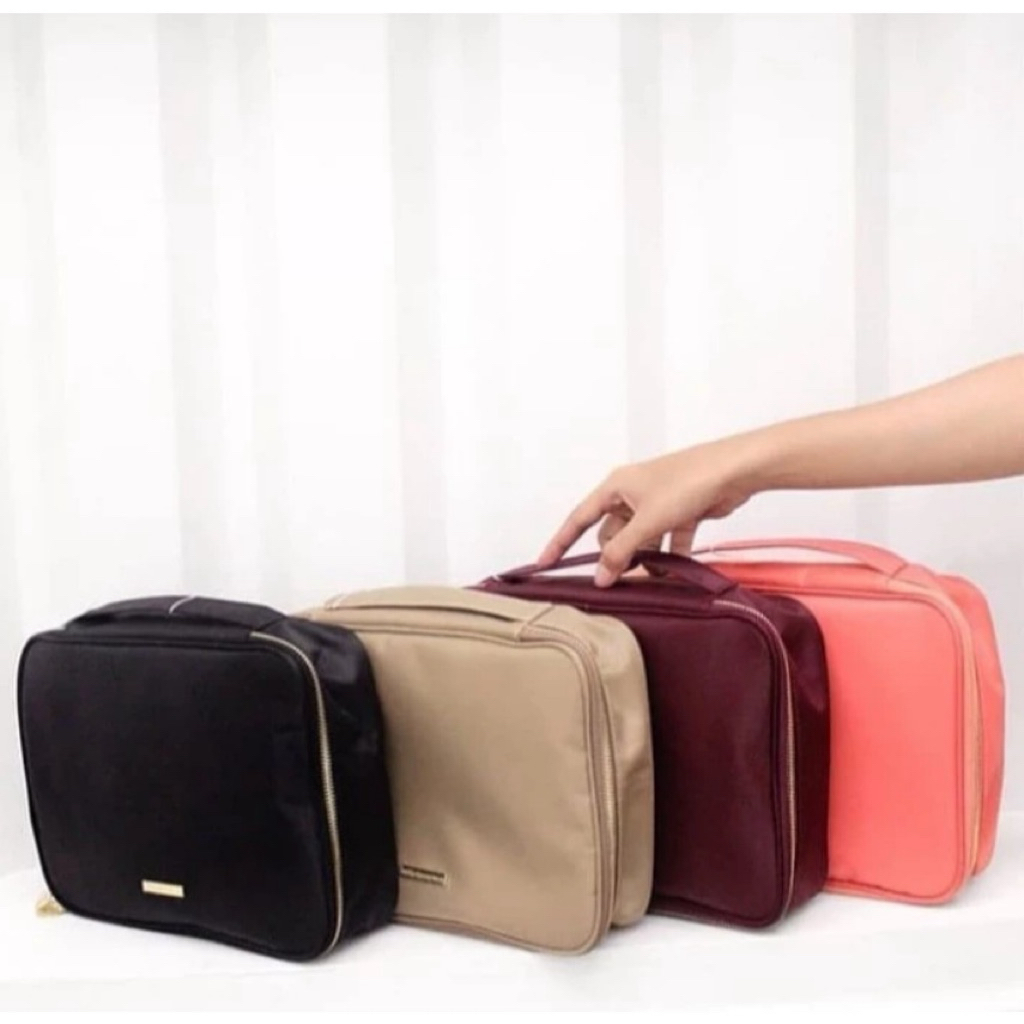 BUTTONSCARVES THE O BAG CAMEL ORGANIZER SCARF MAKEUP POUCH TRAVEL BS NEW BUKAN SECOND PRELOVED PL BE