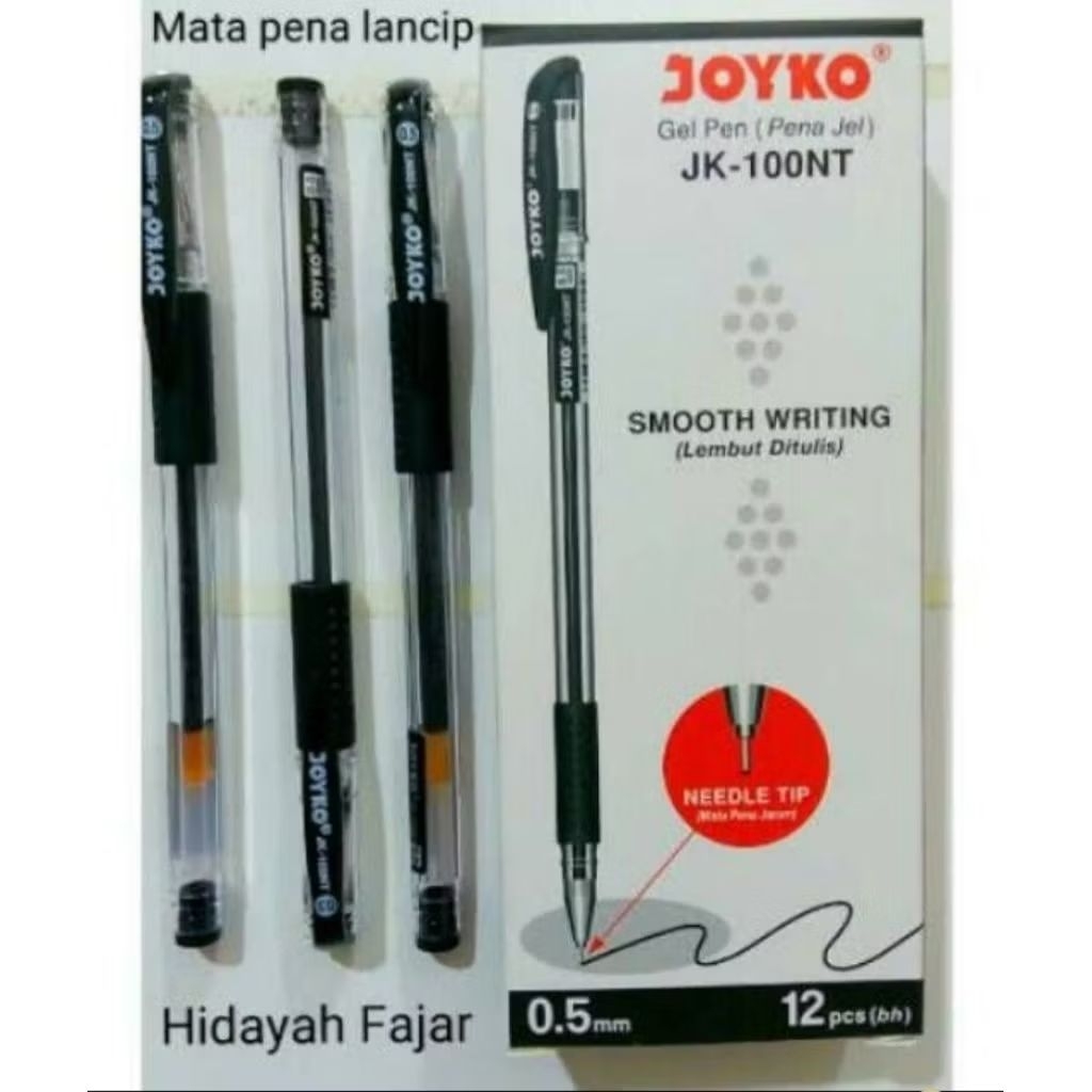 

Joyko Pulpen Gel/Pena Type JK-100 Black 0.5 mm/pen Joyko( 1 pak isi 12 pc )