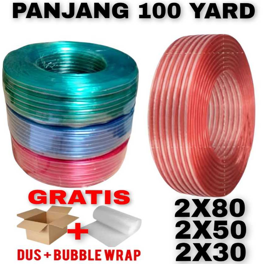 KABEL TRANSPARAN / KABEL AUDIO / KABEL LISTRIK VIPER 90 METER FULL ( 100 YARD)