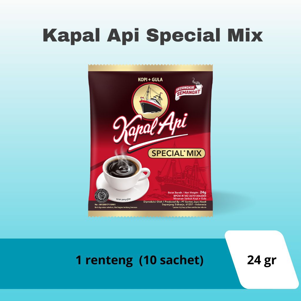 

Kapal api special mix 1 renteng isi 10 promo grosir 24g