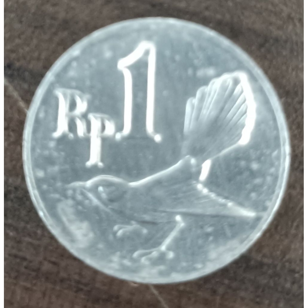 koin Indonesia 1 rupiah tahun 1970..