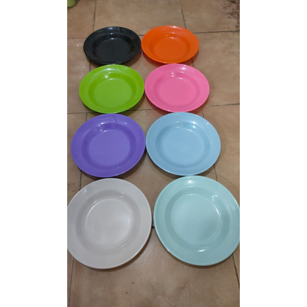 [1 LUSIN] PIRING MAKAN MELAMIN