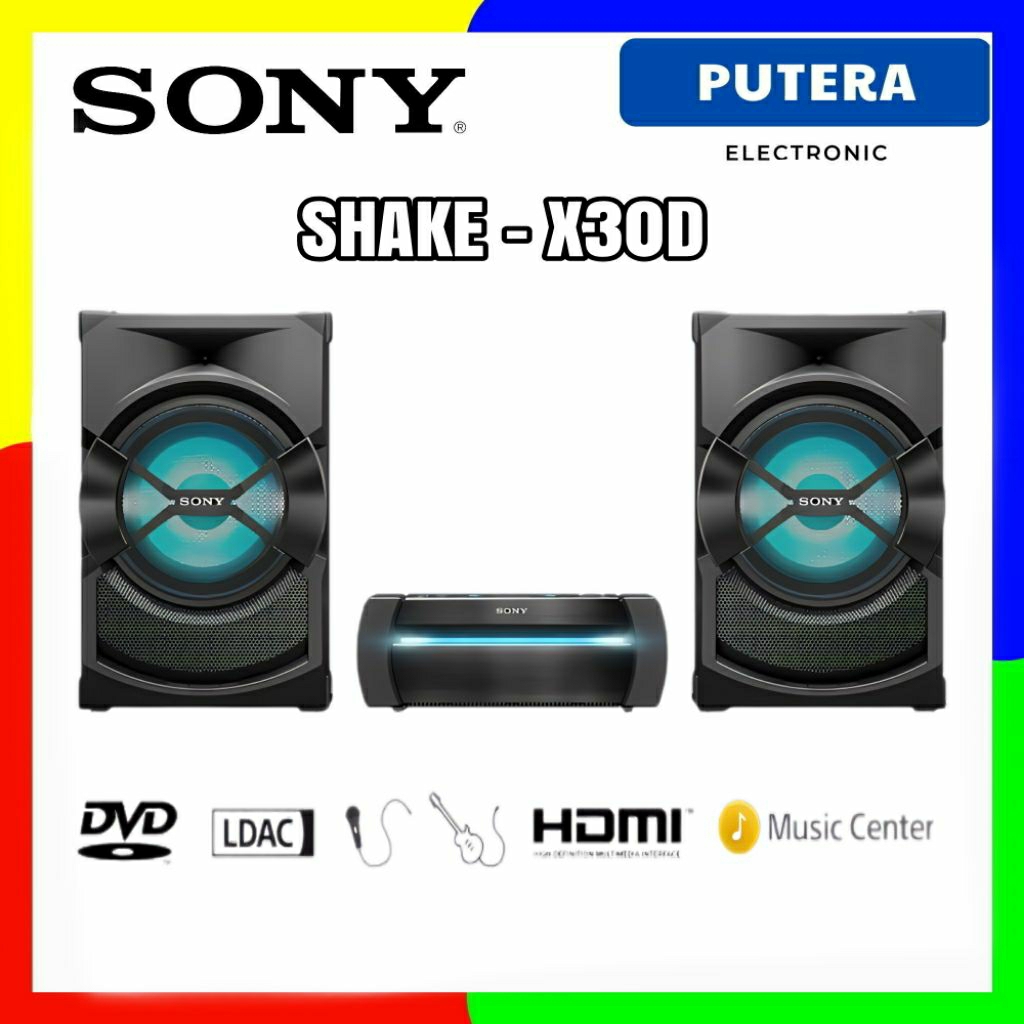 SONY SHAKE-X30D High Power Home Speaker With DVD SHAKEX30D