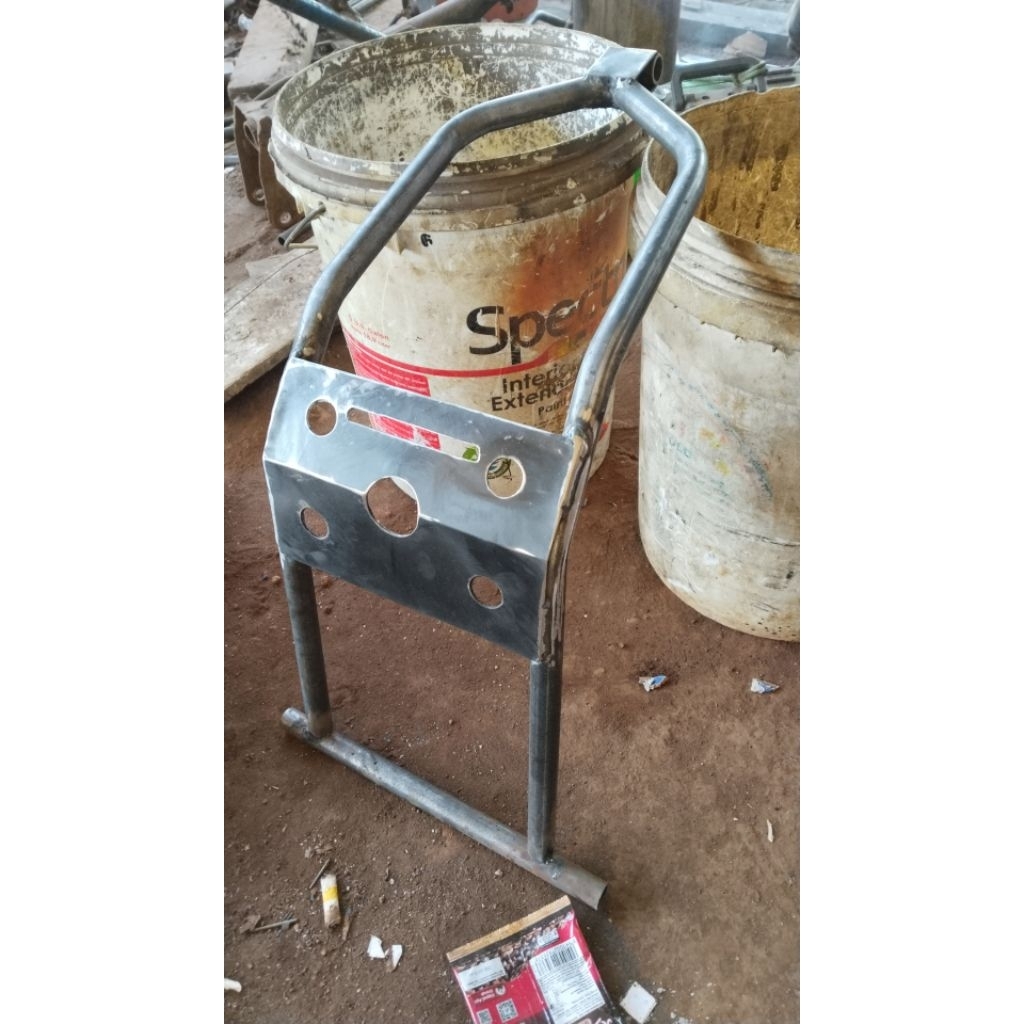 rangka penambah depan ojek gabah.