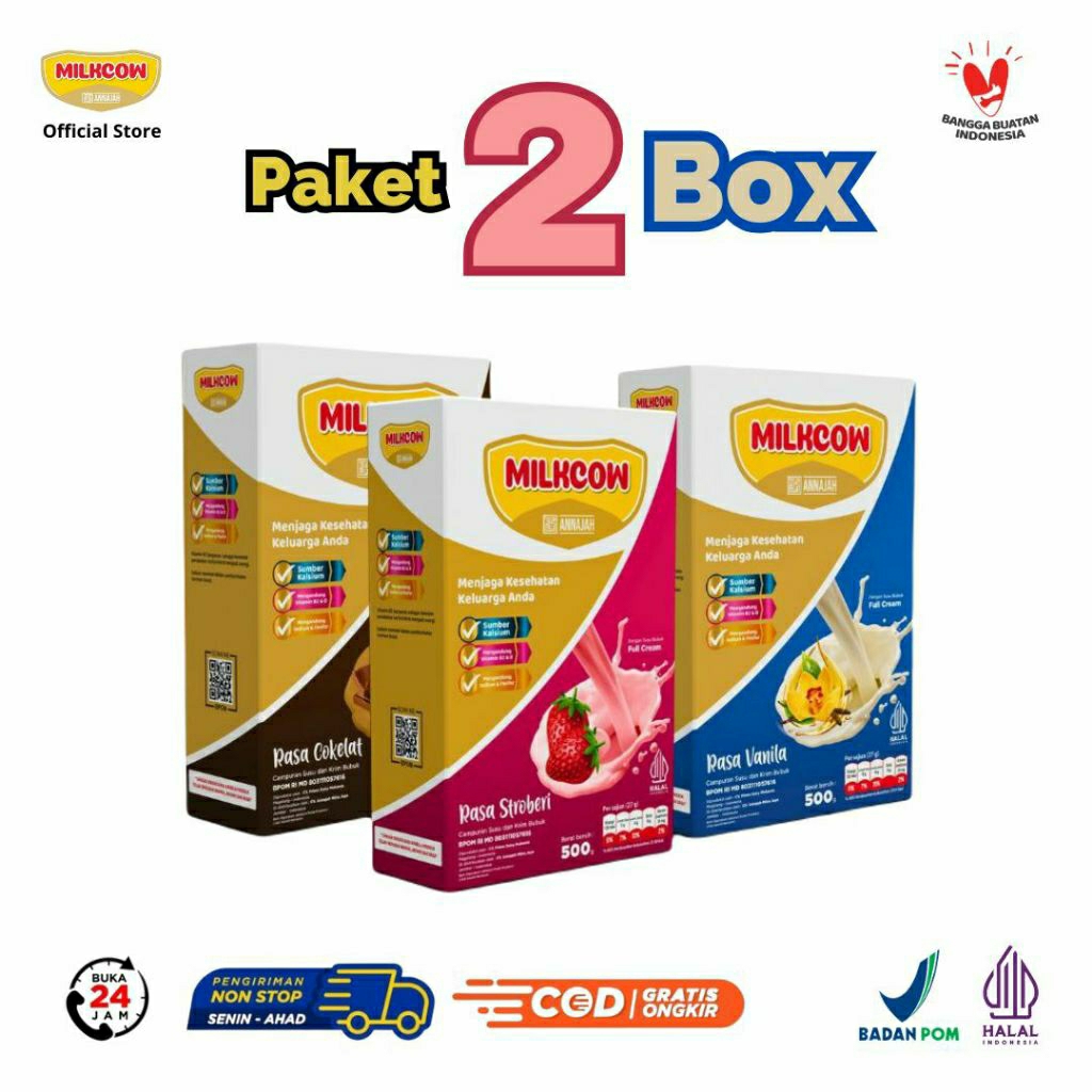 

Promo MILKCOW Paket 1kg isi 2pcs Susu Milkcow 500g Penambah Berat Badan Ampuh untuk Anak dan Dewasa