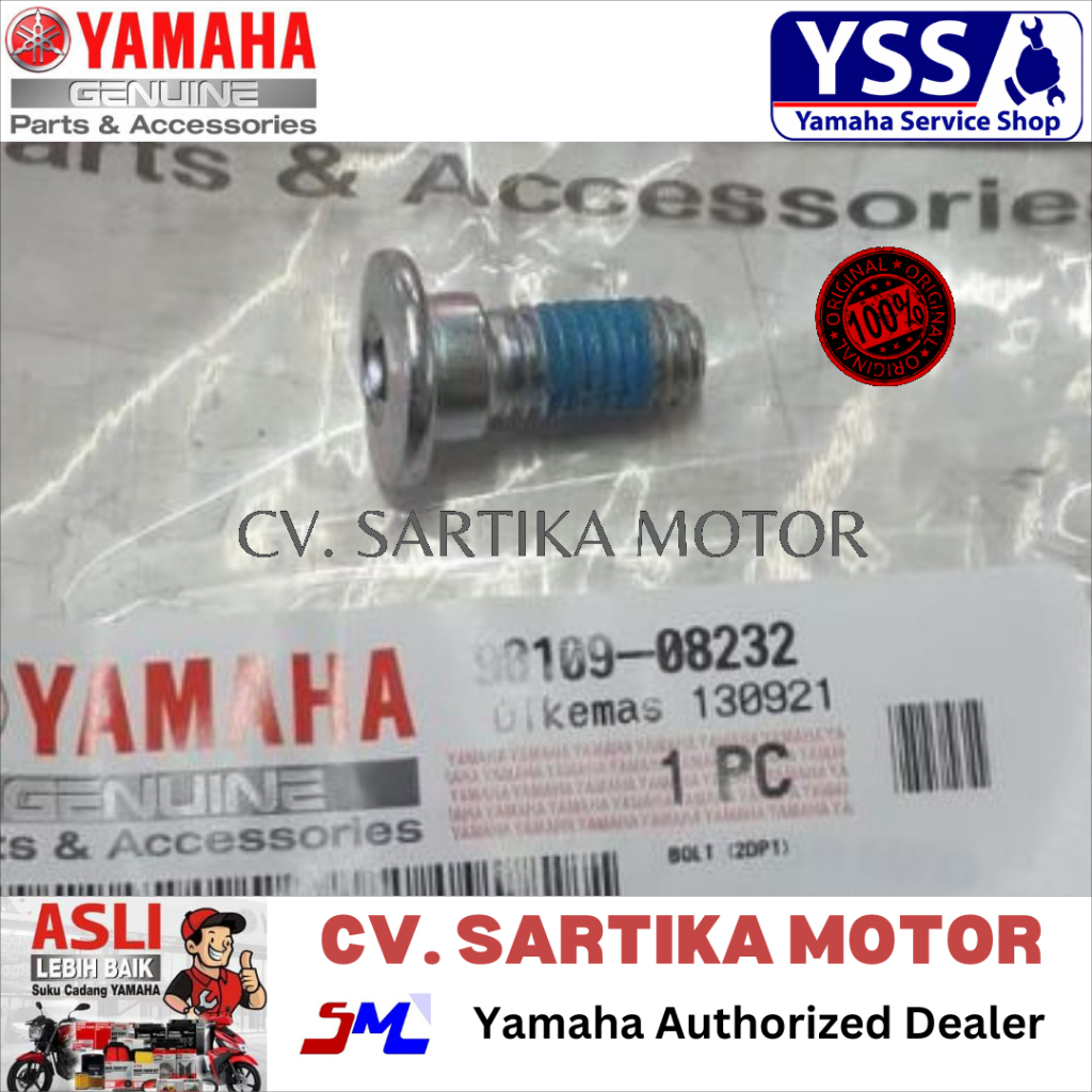 Baut Cakram Depan NMAX, Aerox, XMAX / BOLT (2DP1) / 90109-08232