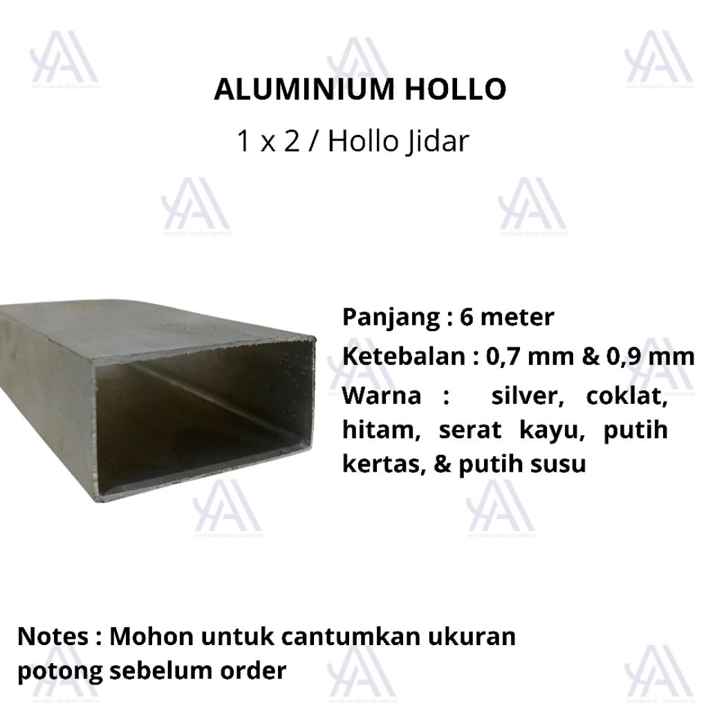 Hollo Kotak 23 x 46 Hollo Jidar (1x2 Inch)