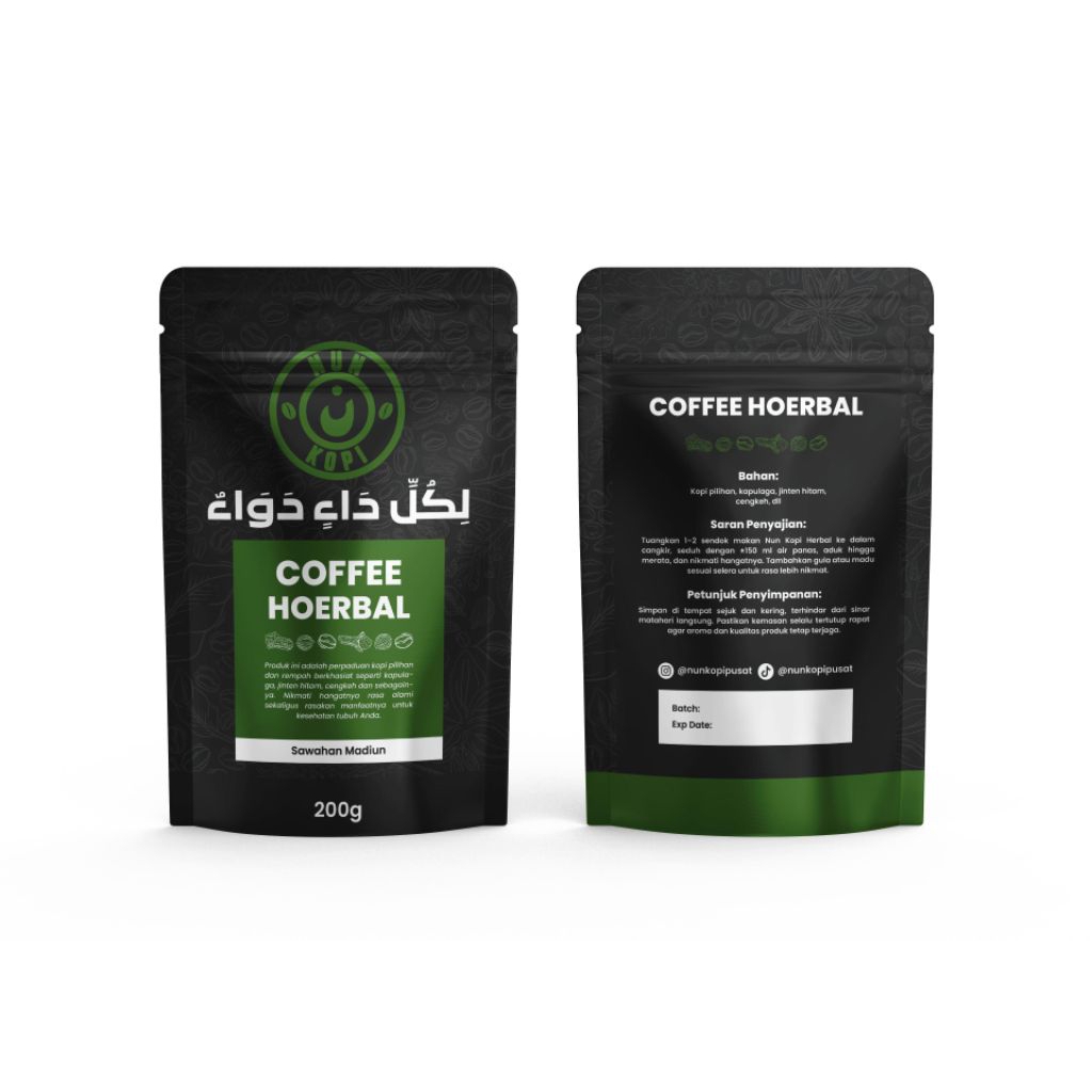 

kopi herbal kemasan 200gr