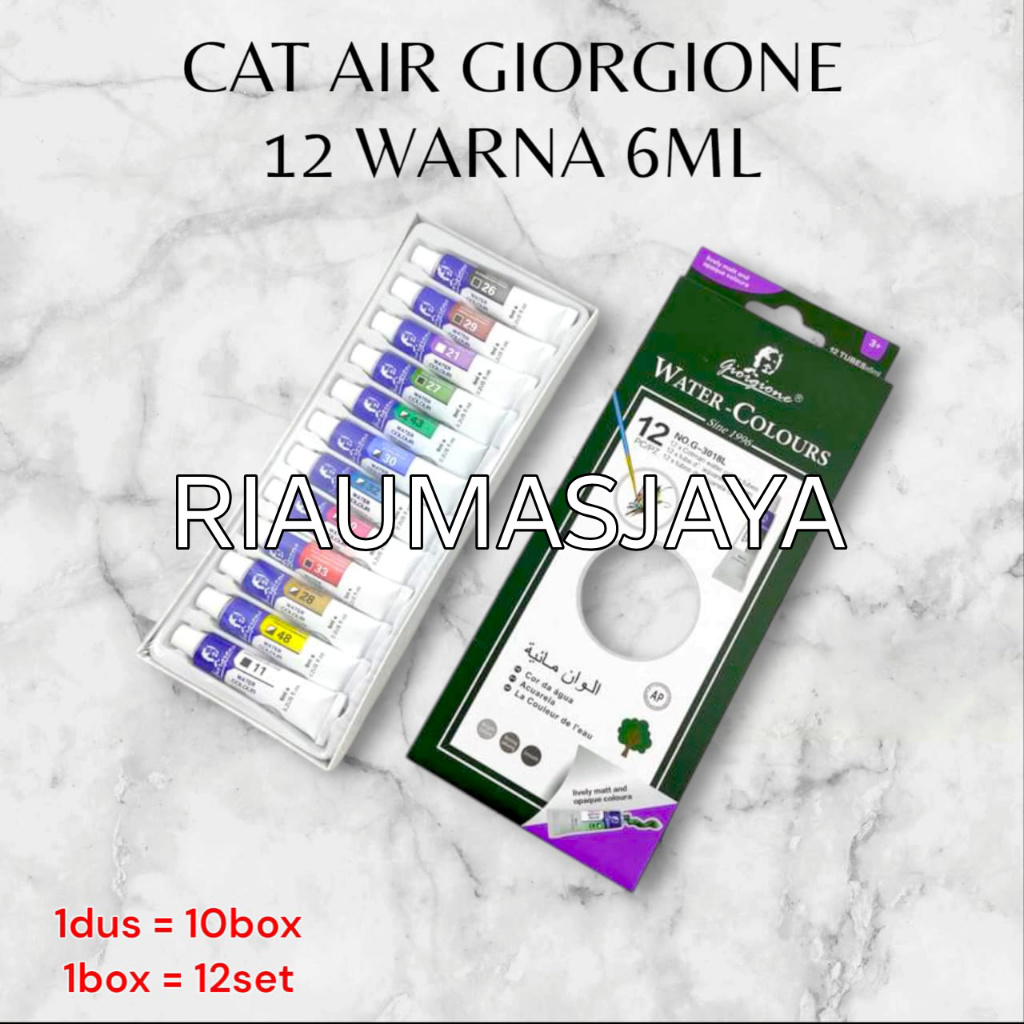 

Giorgione Cat Air Water-Colours 12 Warna 6ML
