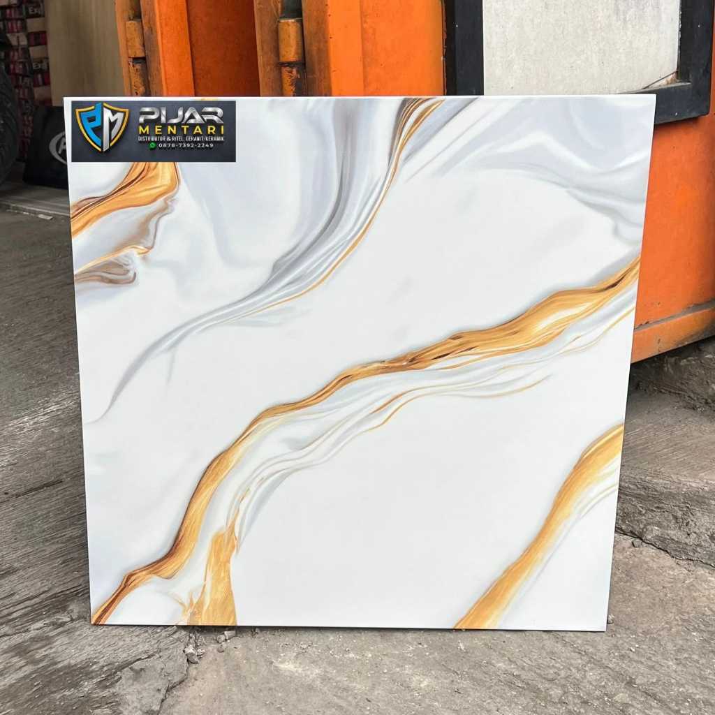KERAMIK LANTAI 50X50 ASIA TILE FIORA GOLD