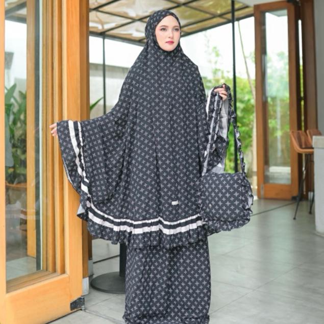 mukena khaula prayer set/mukena dewasa/mukena/mukenseserahan