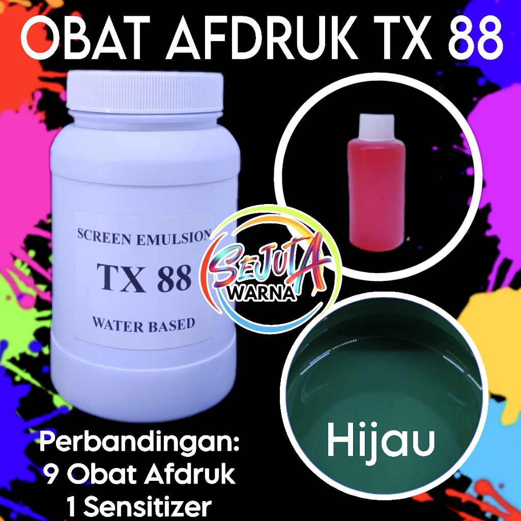 

OBAT AFDRUK TX 88 BASIS MINYAK GREEN 200GR SET SENSITIZER
