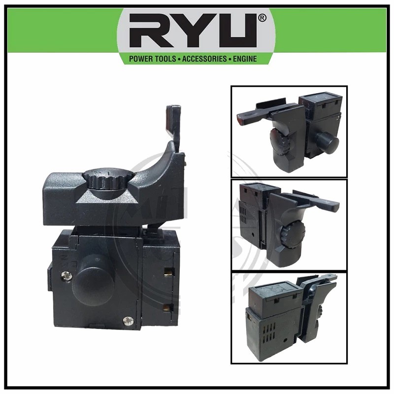 RYU Original Saklar Mesin Bor 10mm Bolak Balik / Switch Saklar 10 mm Skakel Sakelar Bor Ryu RDR 10-3