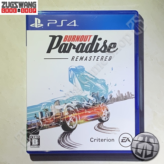 BURNOUT PARADISE REMASTERED kaset game bd ps4 playstation ps 4 2nd bekas used second preowned prelov