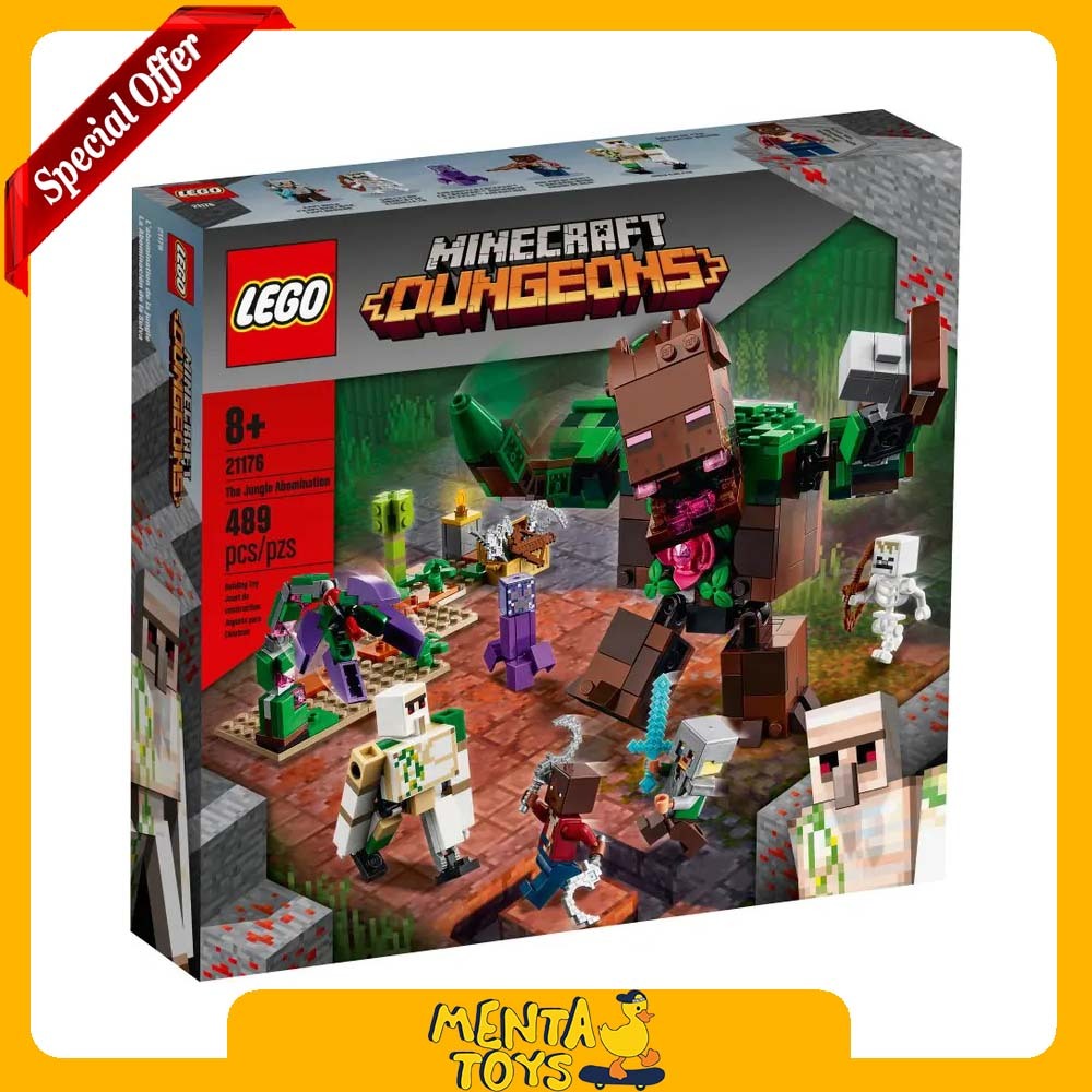 LEGO Minecraft 21176 The Jungle Abomination Dungeons Creative Build