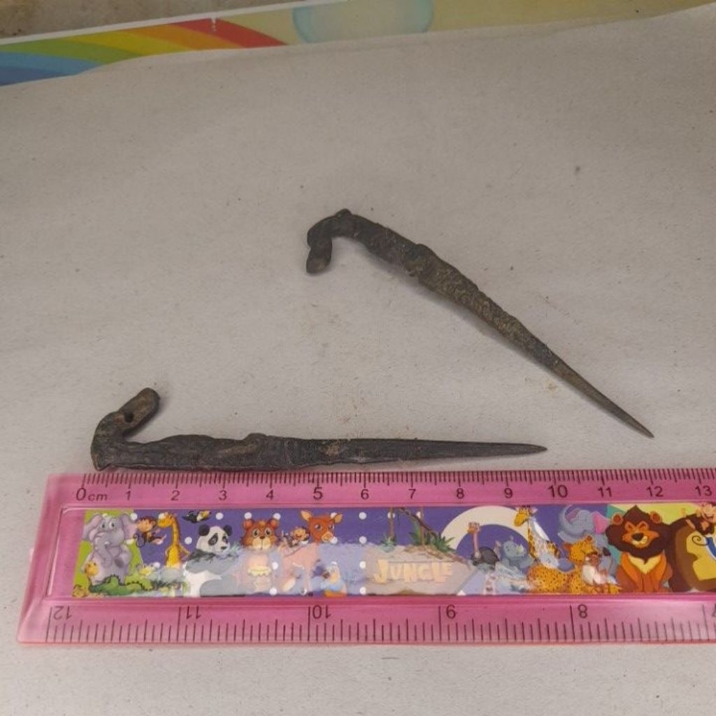 tongkat / tusuk konde naga kuningan hitam