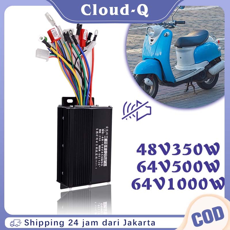 Controler Sepeda Listrik 36-48V 350W Kontroler Sepeda Listrik Universal 48-64V 500W 1000W