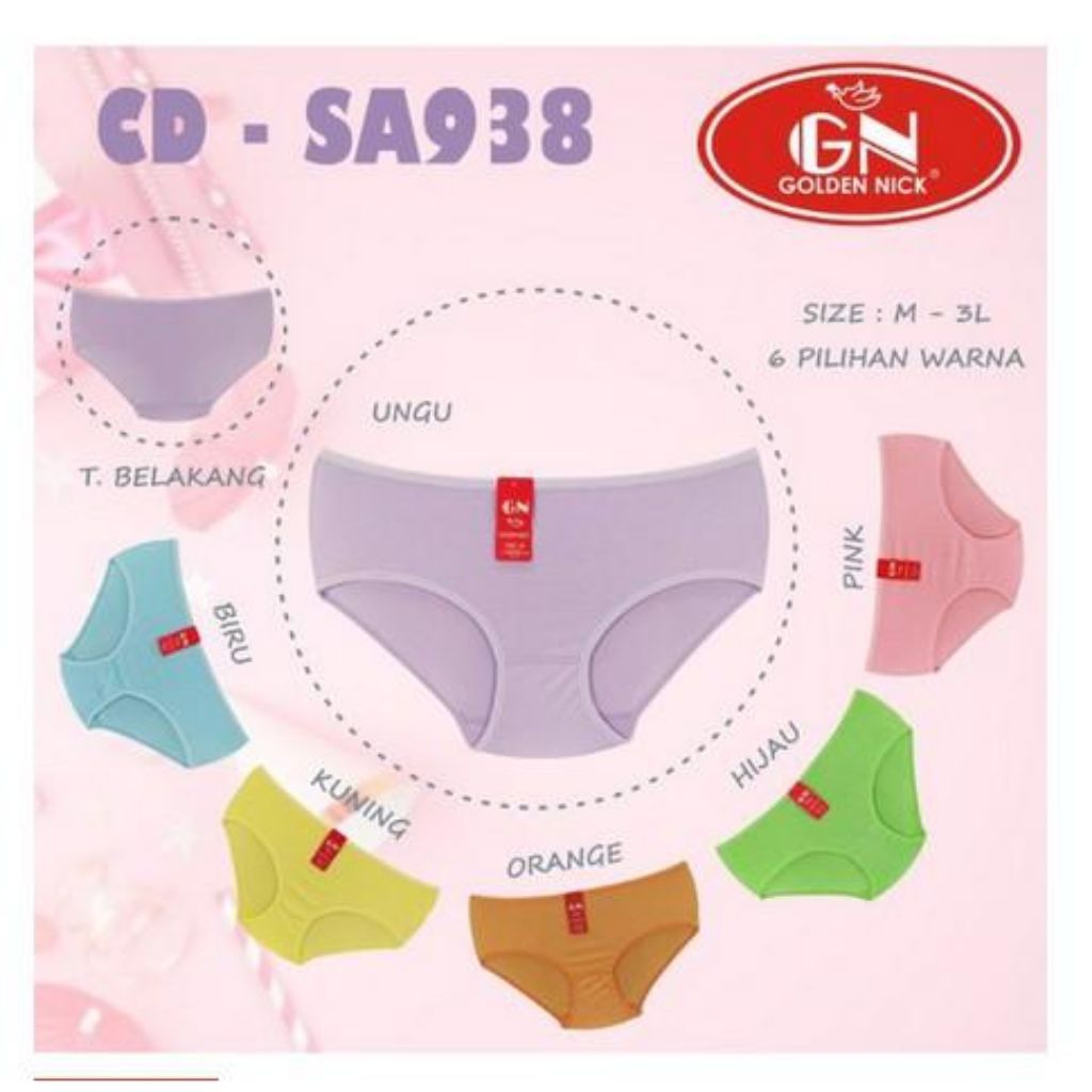 CD Golden Nick Celana Dalam WAnita Remaja Dewasa 938 mini