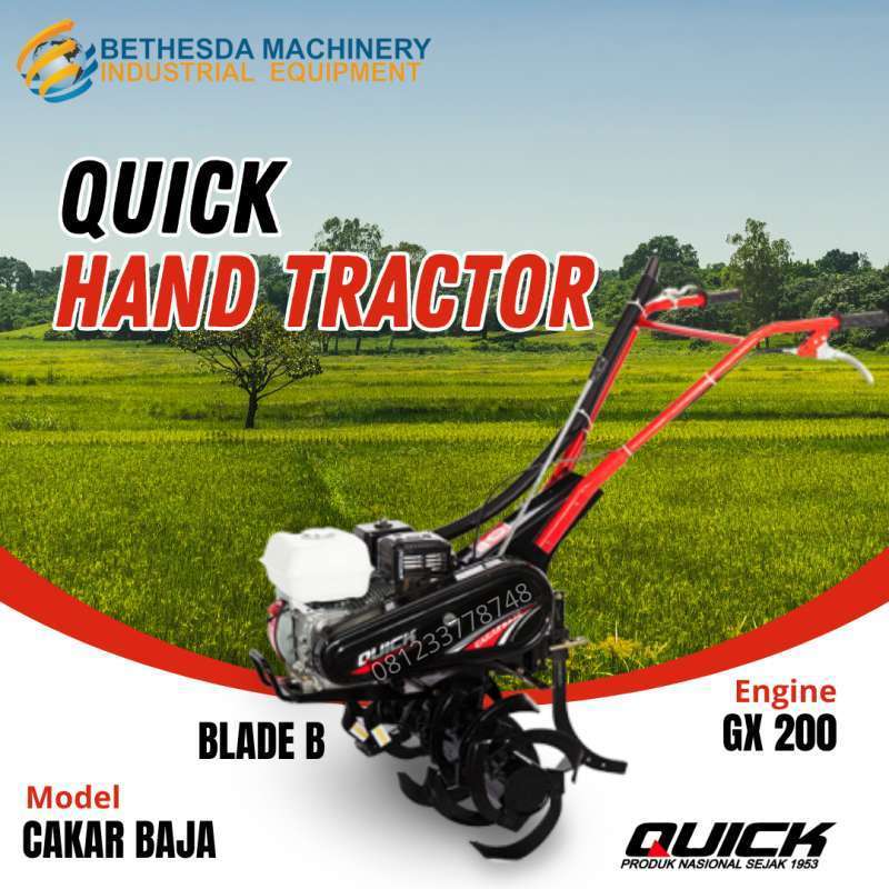 Mesin Quick Cakar Baja + Mesin Honda GX 200