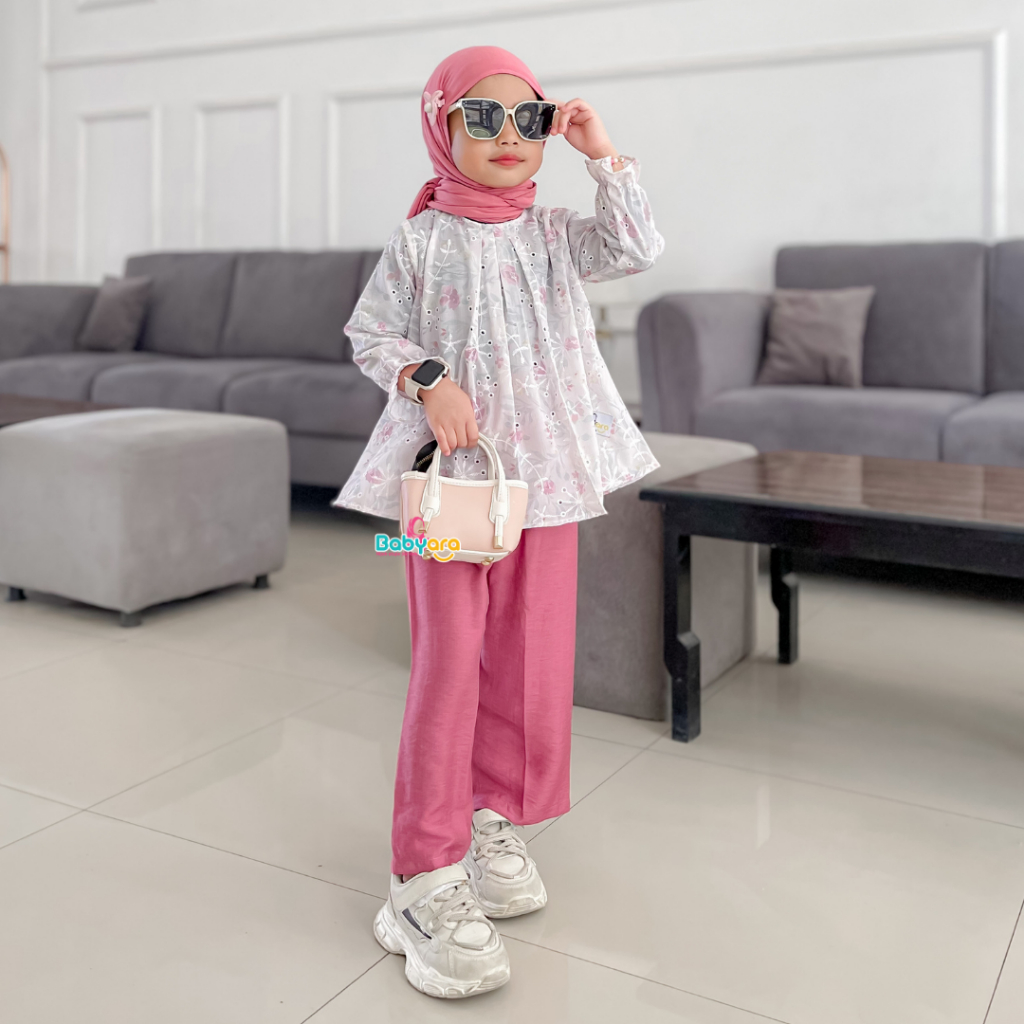 Amora Oneset/pakaian fashion anak perempuan/setelan stelan anak perempuan/cardigan kardigan anak per