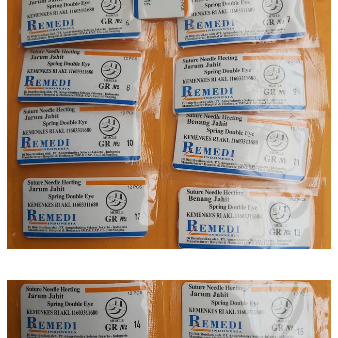 REMEDI - Jarum Jahit Otot (GR) / Hecting Nald REMEDI isi 12pcs